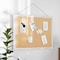 Flash Furniture Juno Rustic Wall Mount Linen Board w/Wood Push Pins, 20x30, Whitewashed HGWA-LINEN-20X30-WHTWSH-GG - alternate 1